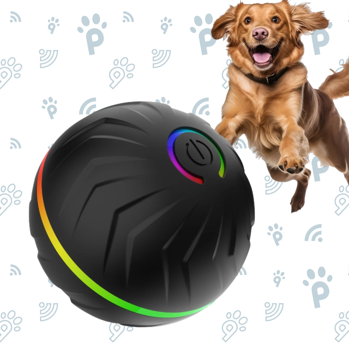 Balle rebondissante pour chien