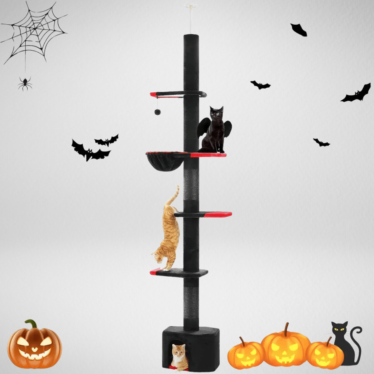 TechnuPet AMT0187BK / France 5-Tier Cactus Cat Tree