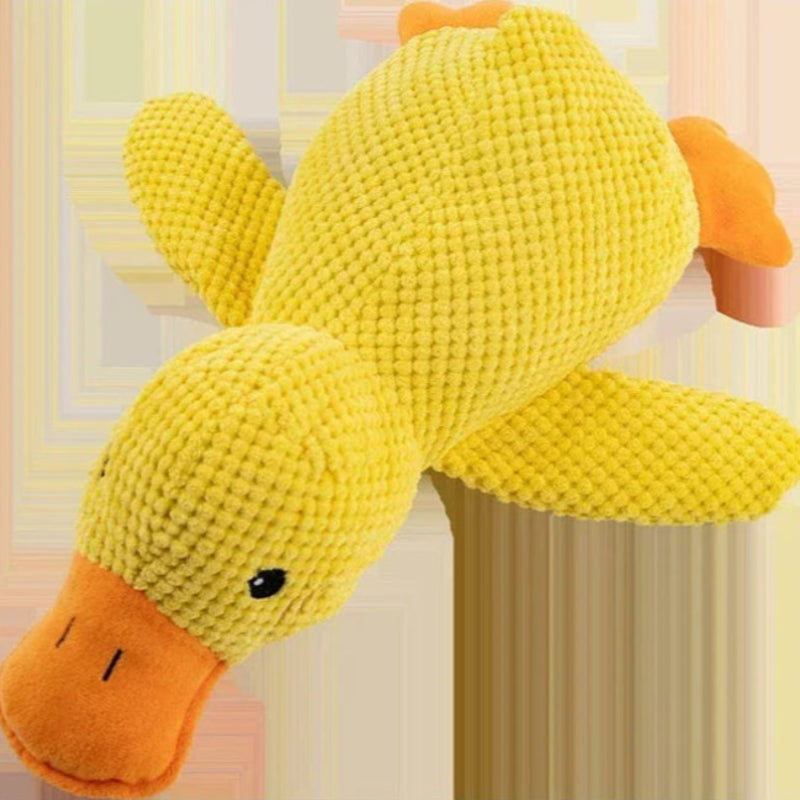 Bite-Resistant Plush Duck Dog Toy