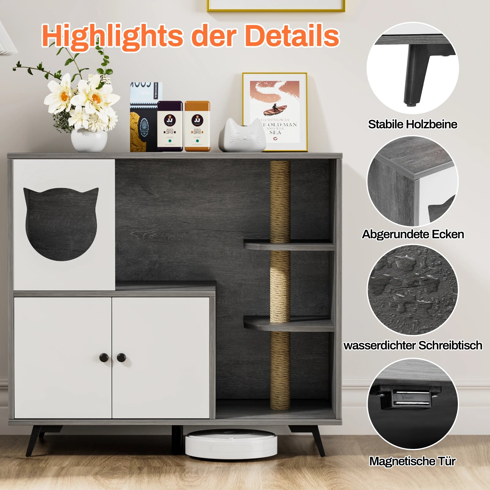 Cat Litter Box Cabinet