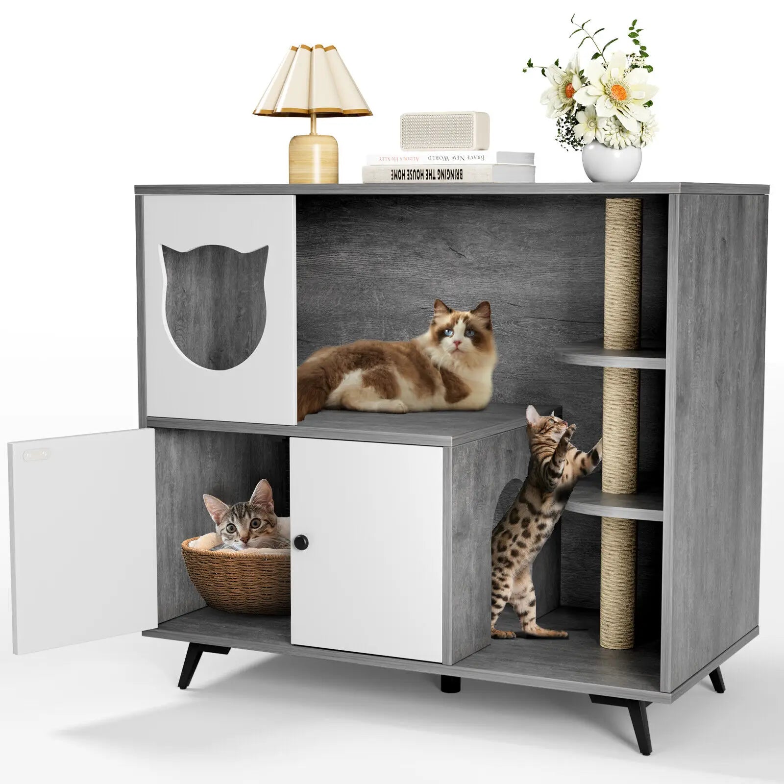 Cat Litter Box Cabinet