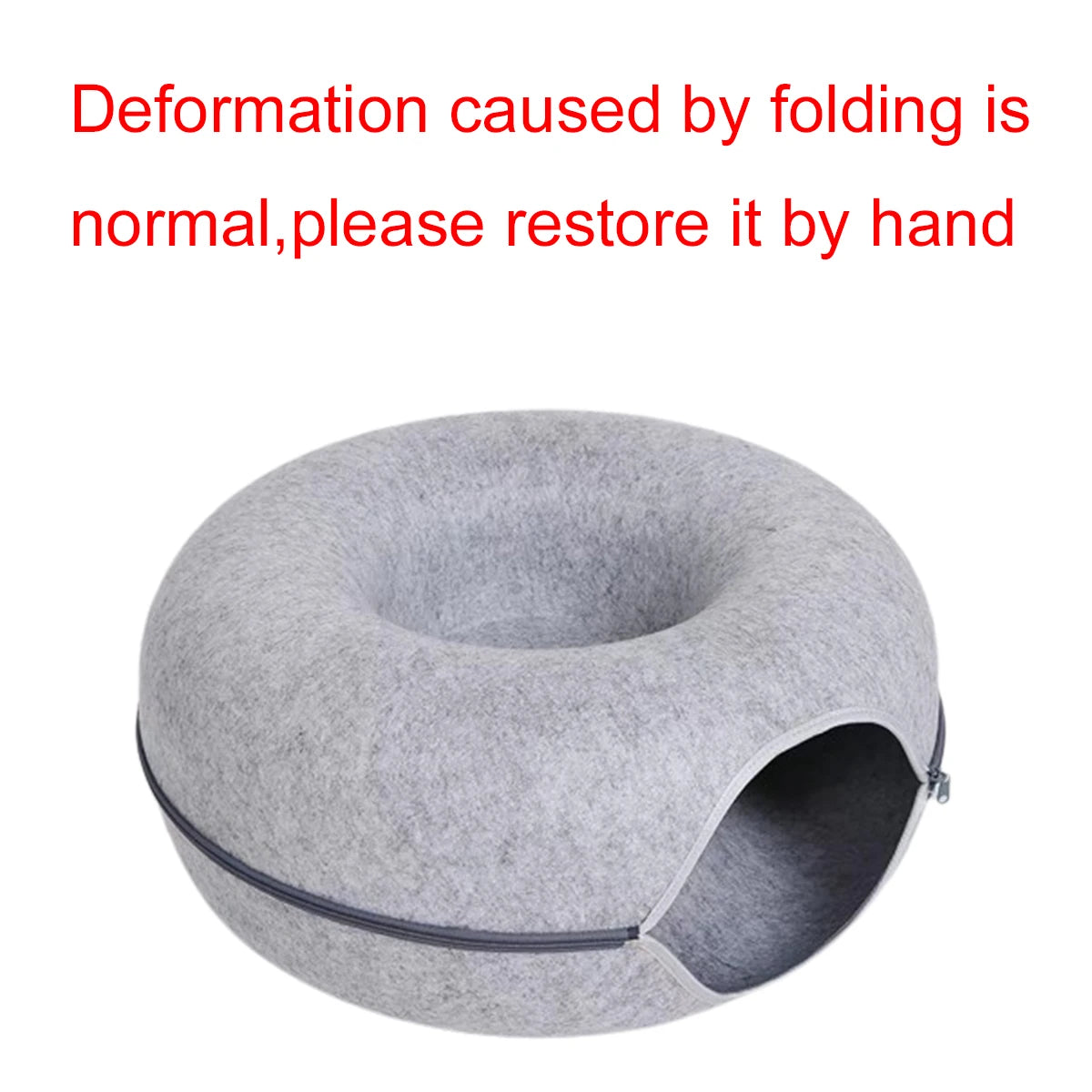 Felt Donut Cat Bed & Tunnel