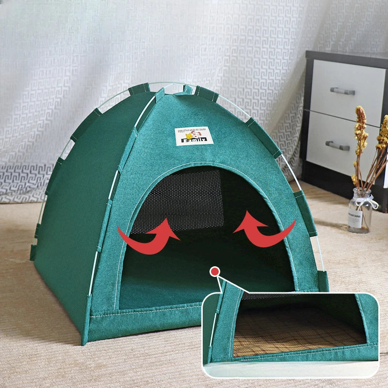 Foldable All-Season Cat Tent House