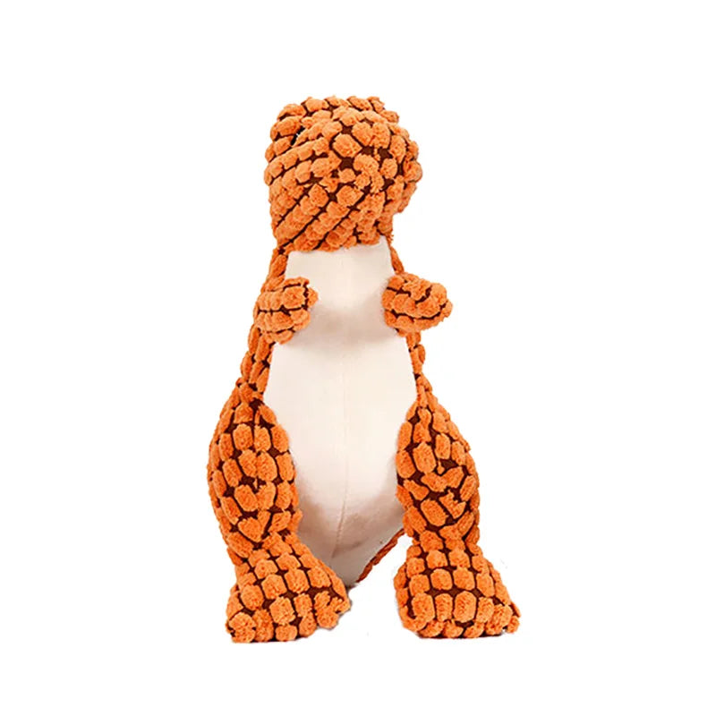 Plush Dinosaur Squeaky Dog Toy