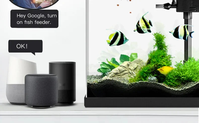 Distributeur automatique de nourriture pour aquarium