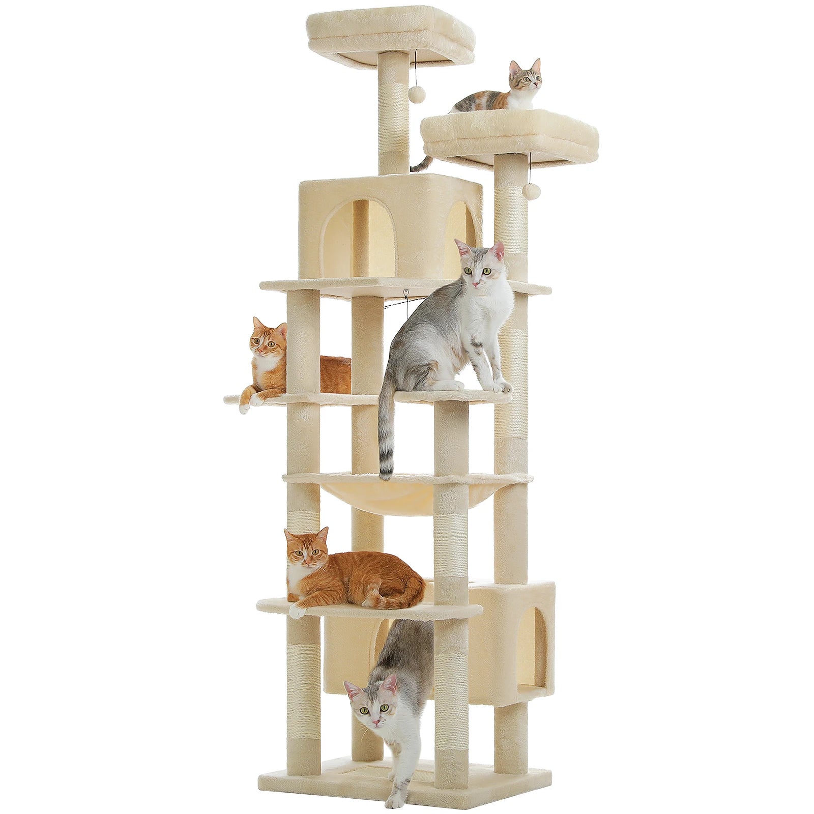 Grand arbre à chat multi-niveaux