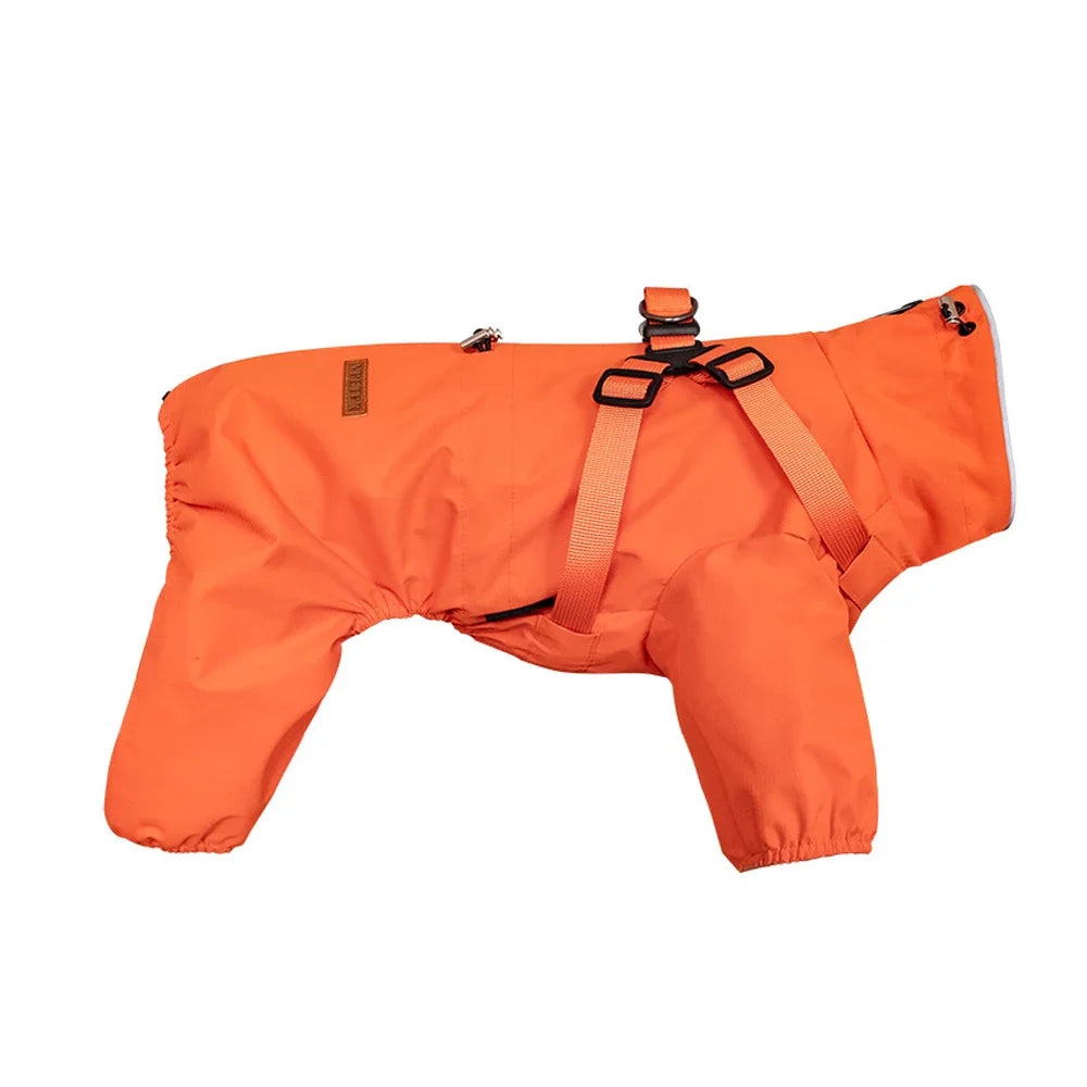 Imperméable avec harnais intégré pour chien