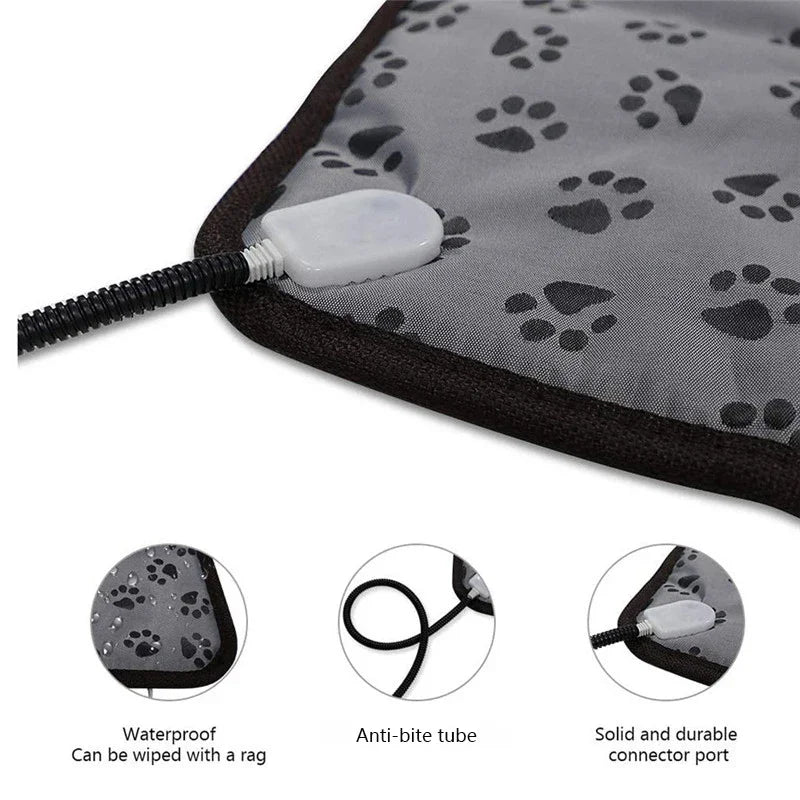 Coussin chauffant électrique pour grand chien