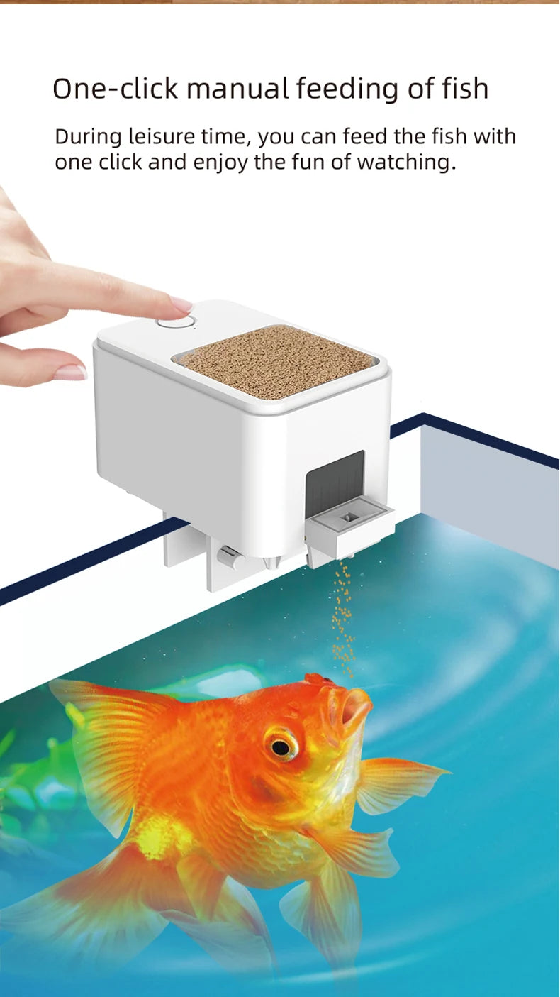 Large Capacity Fish Feeder with WIFI app