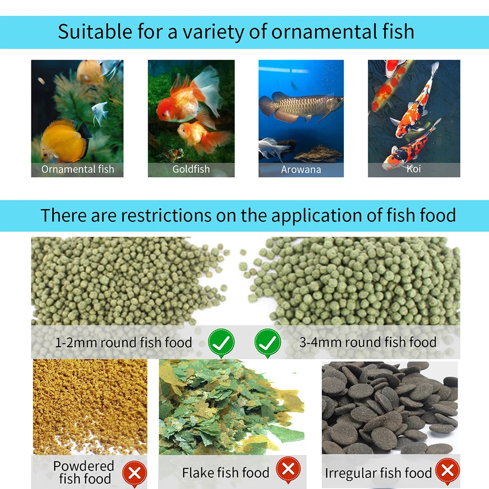 Large Capacity Fish Feeder with WIFI app