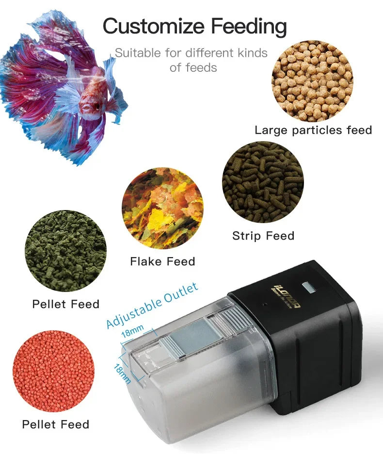 Distributeur automatique de nourriture pour aquarium