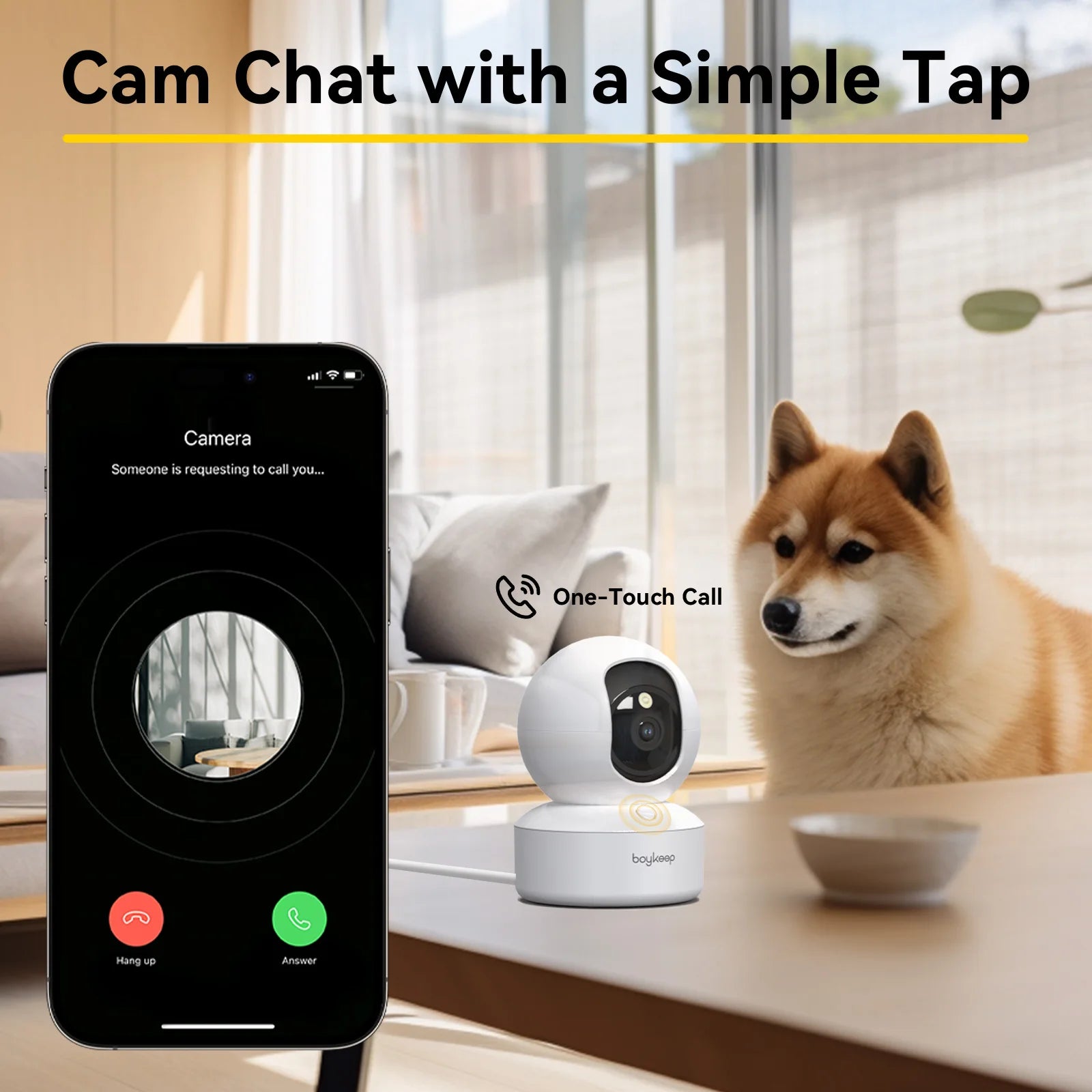 Caméra pour chien connectée