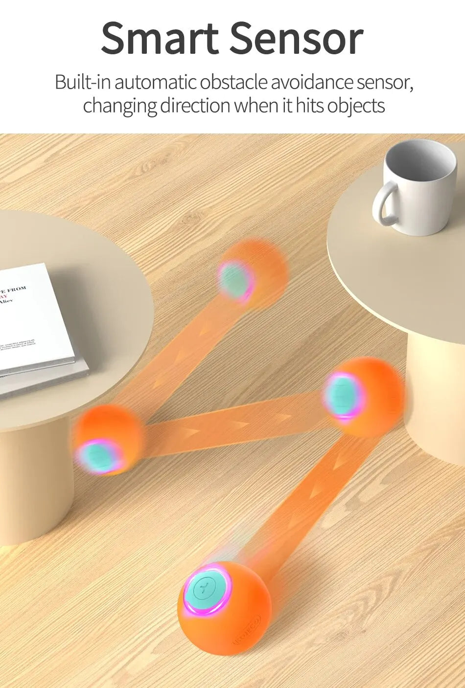 Balle électrique intelligente pour chat