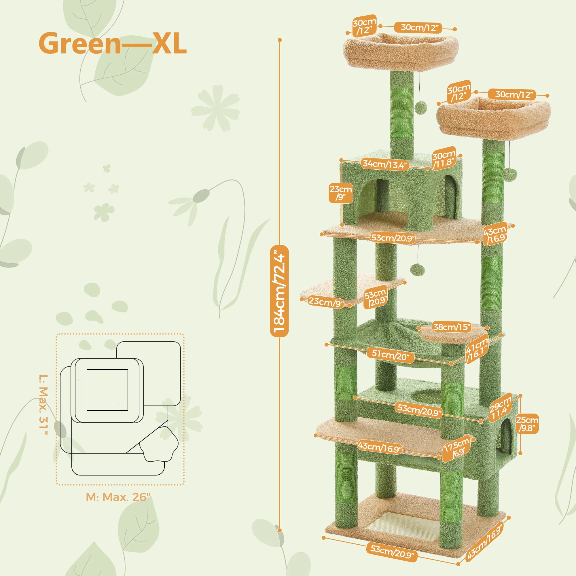 Large Cat Tree Tower