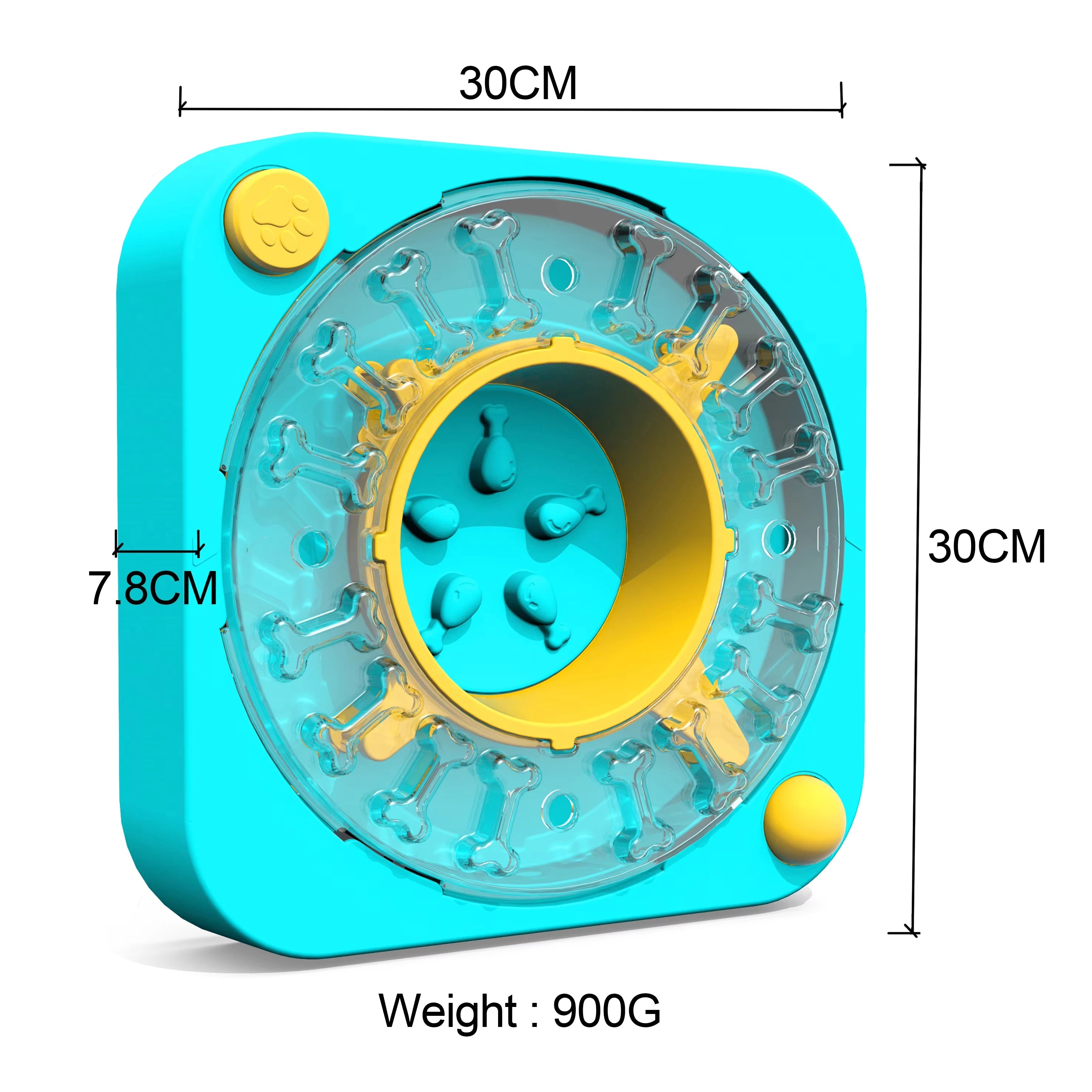 Jouet puzzle interactif 3 en 1 pour chien