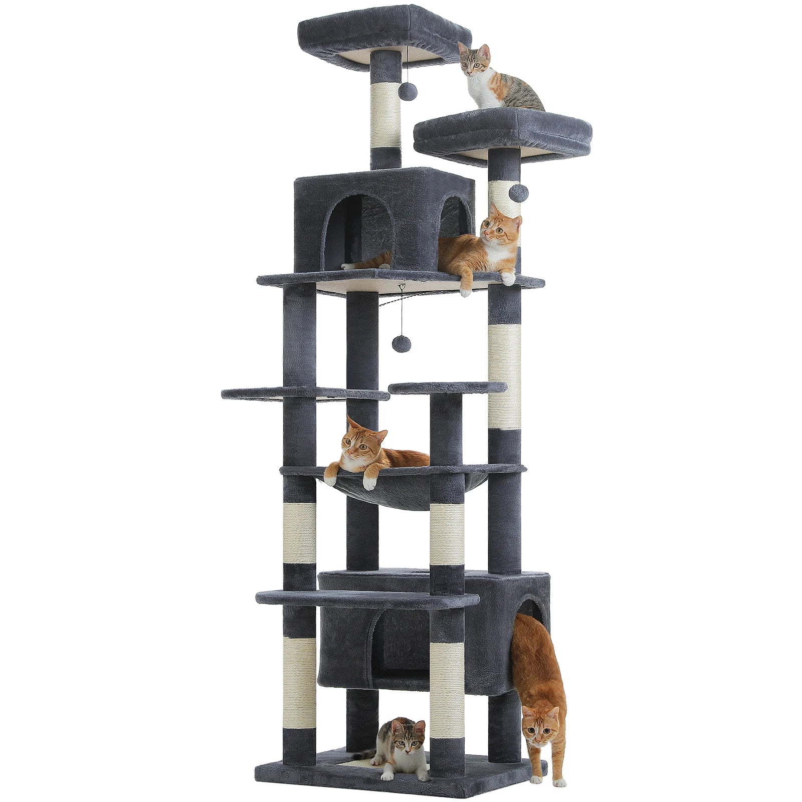 Grand arbre à chat multi-niveaux
