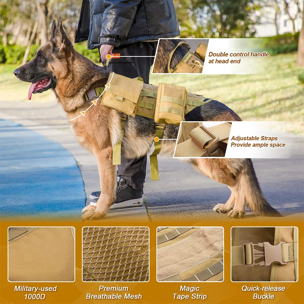 Harnais tactique pour chien