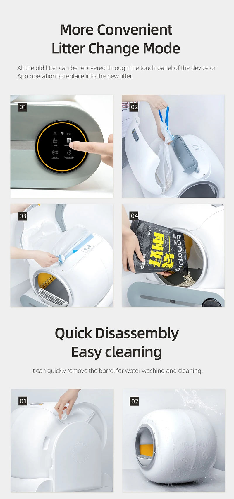 Automatic Smart Cat Litter Box
