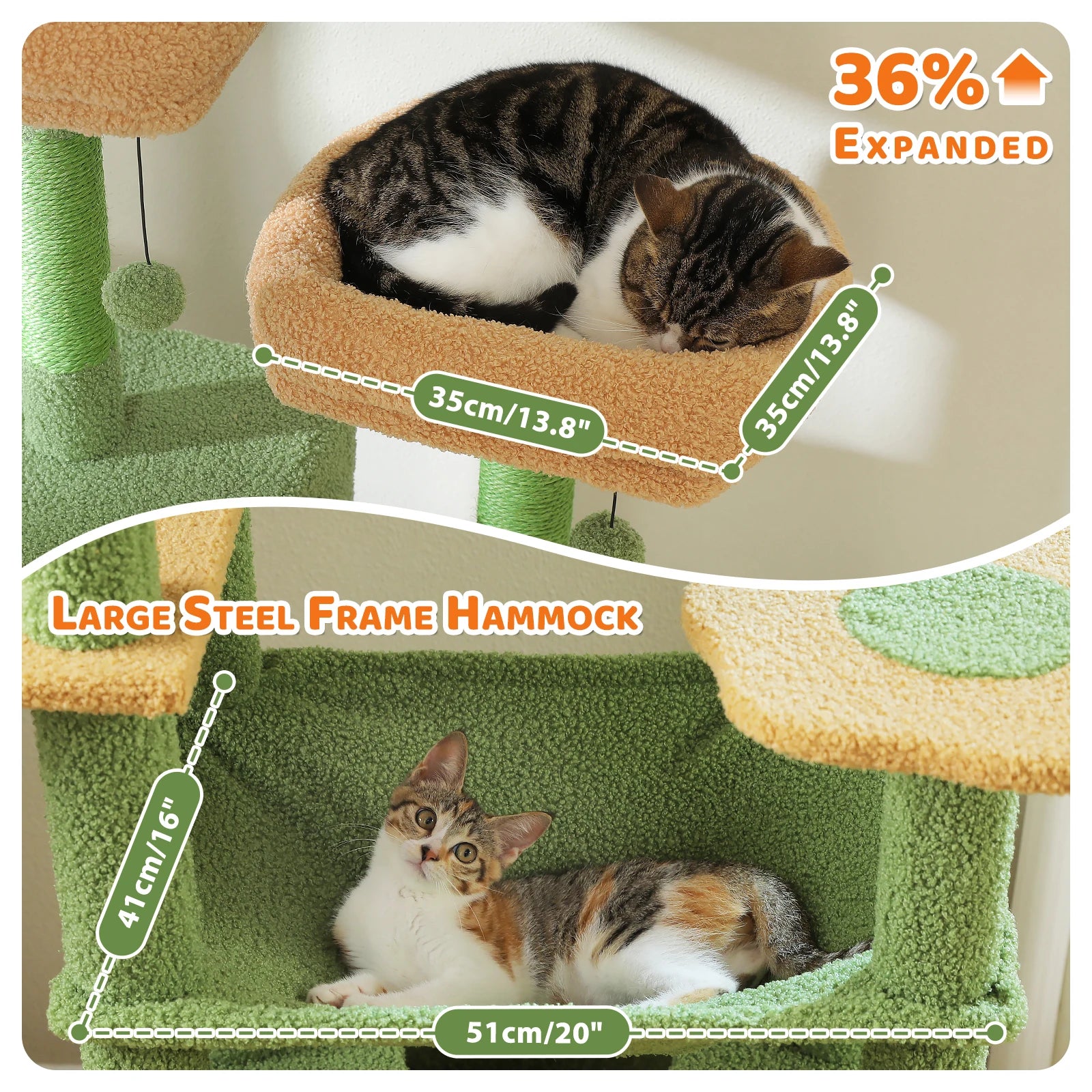 Grand arbre à chat multi-niveaux