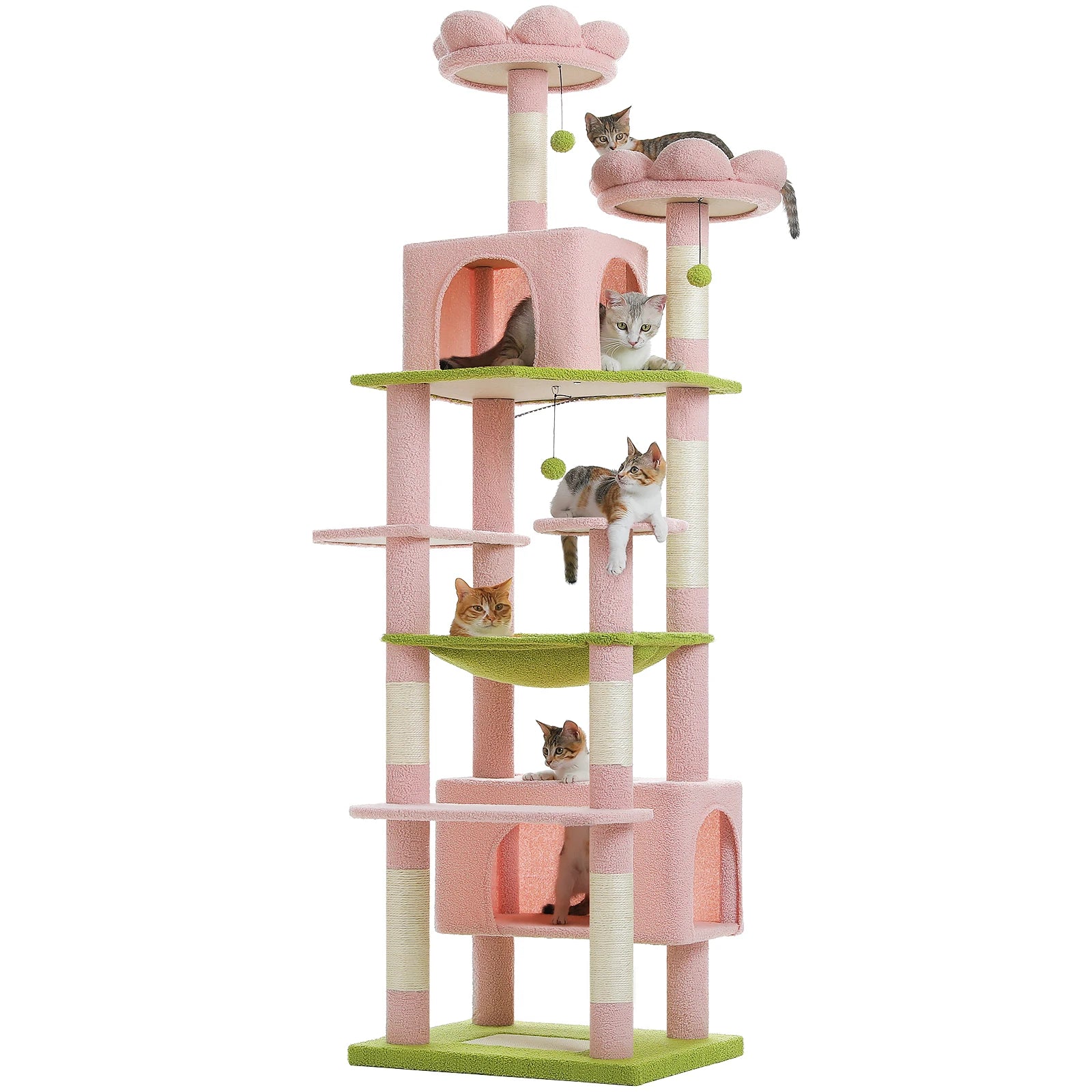 Grand arbre à chat multi-niveaux