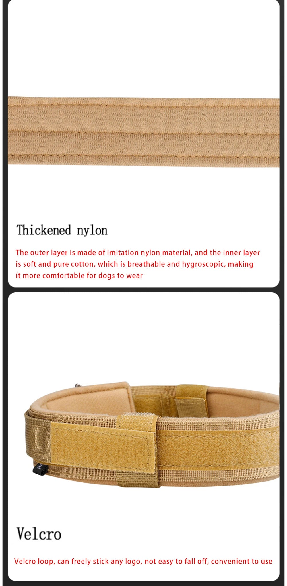 Collier tactique pour chien