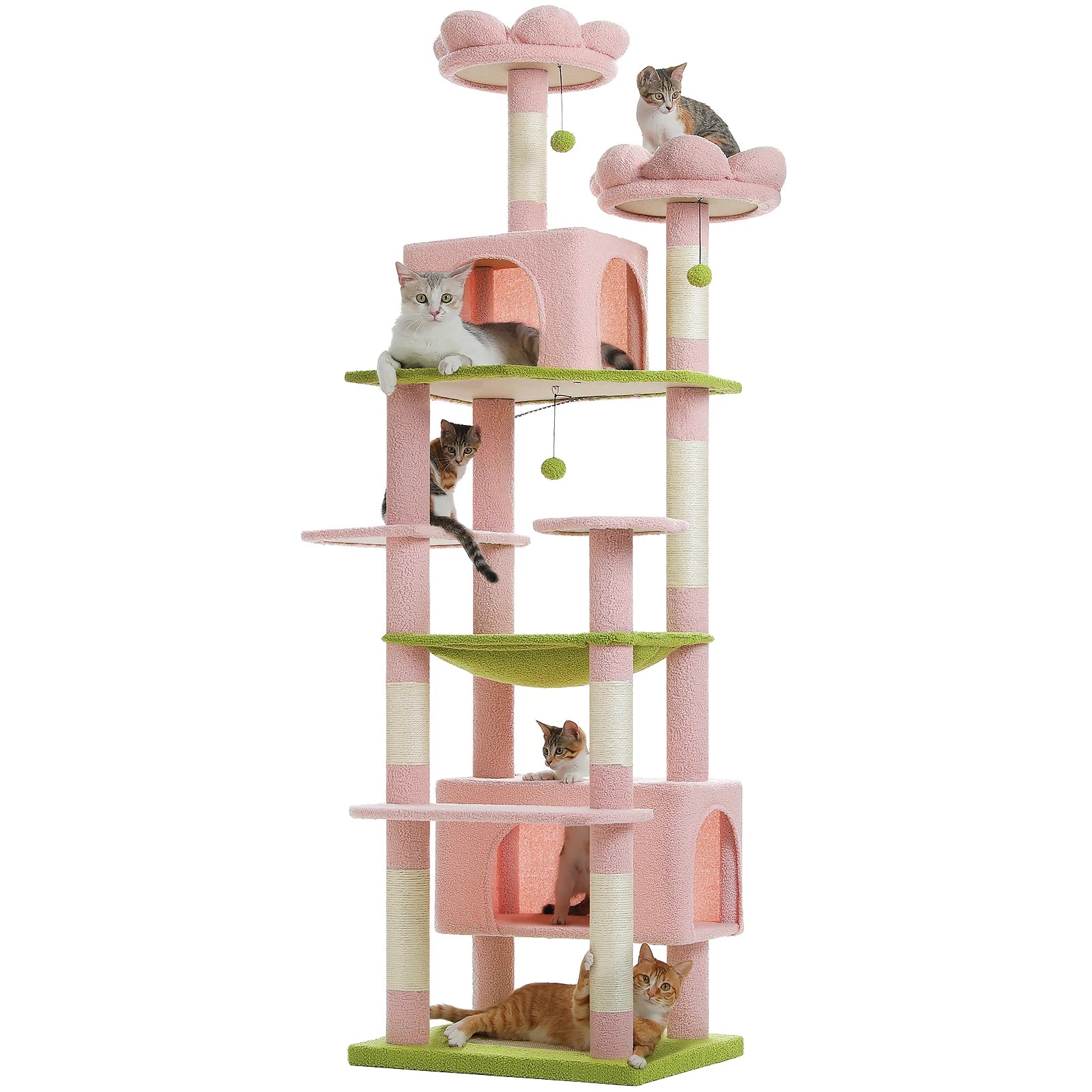 Grand arbre à chat multi-niveaux