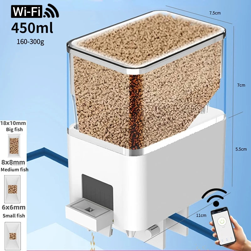 Distributeur automatique de nourriture pour aquarium