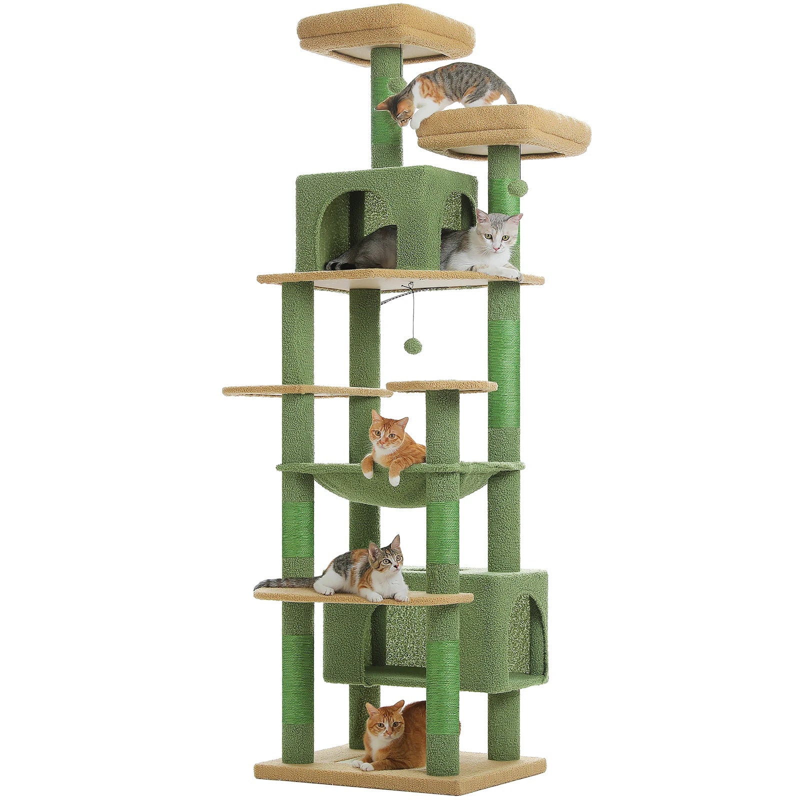 Grand arbre à chat multi-niveaux