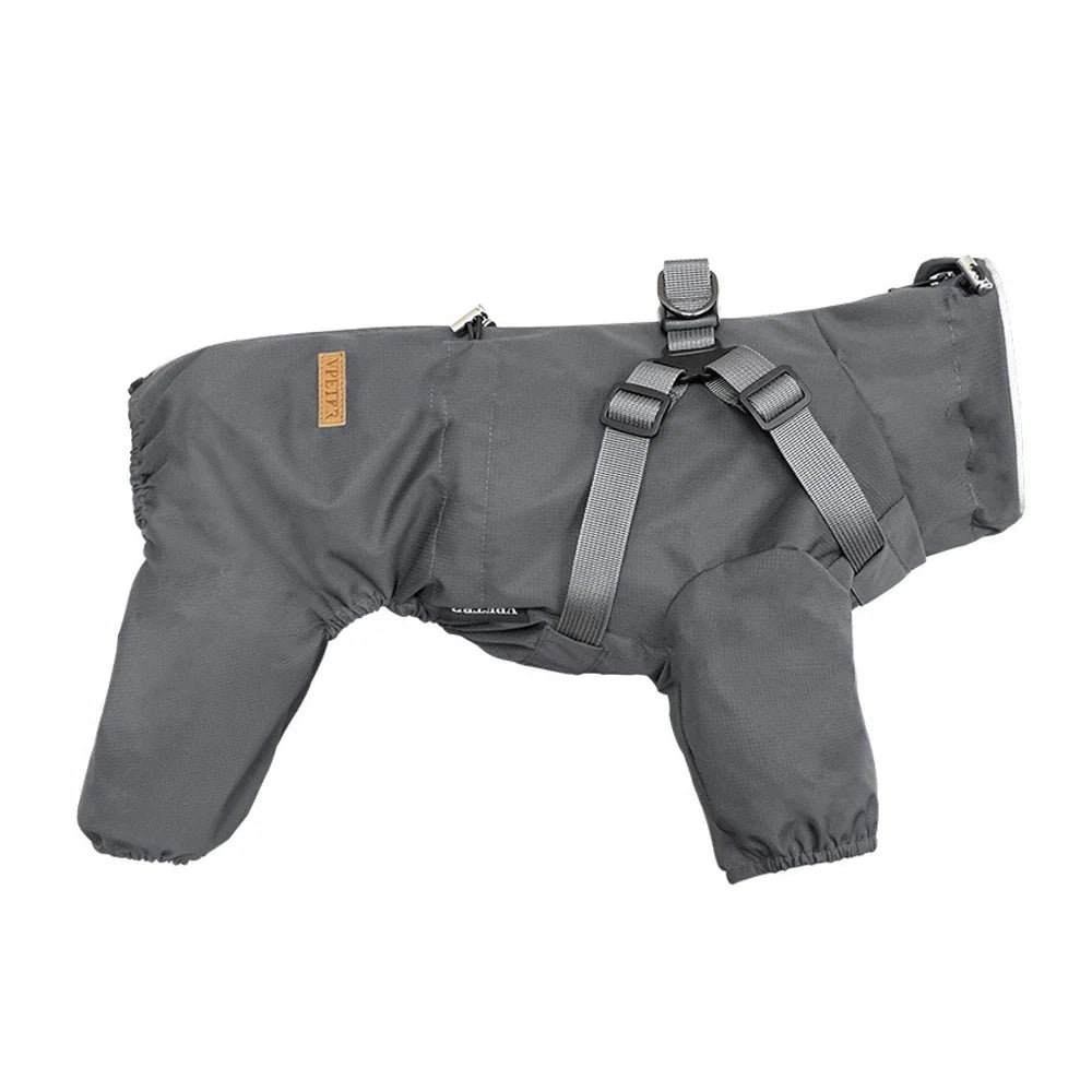 Imperméable avec harnais intégré pour chien