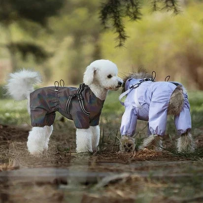 Imperméable avec harnais intégré pour chien