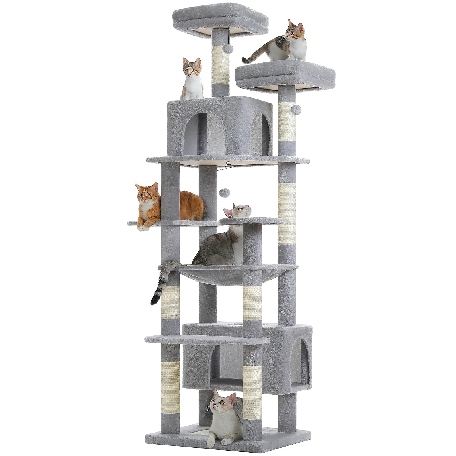 Grand arbre à chat multi-niveaux