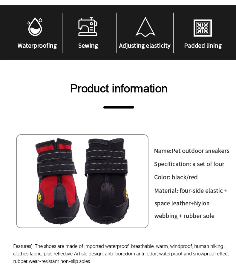 Bottes chaudes pour chien