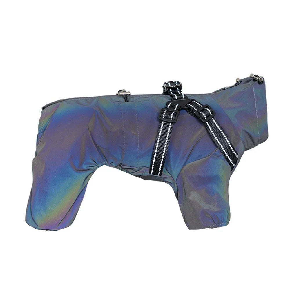 Imperméable avec harnais intégré pour chien