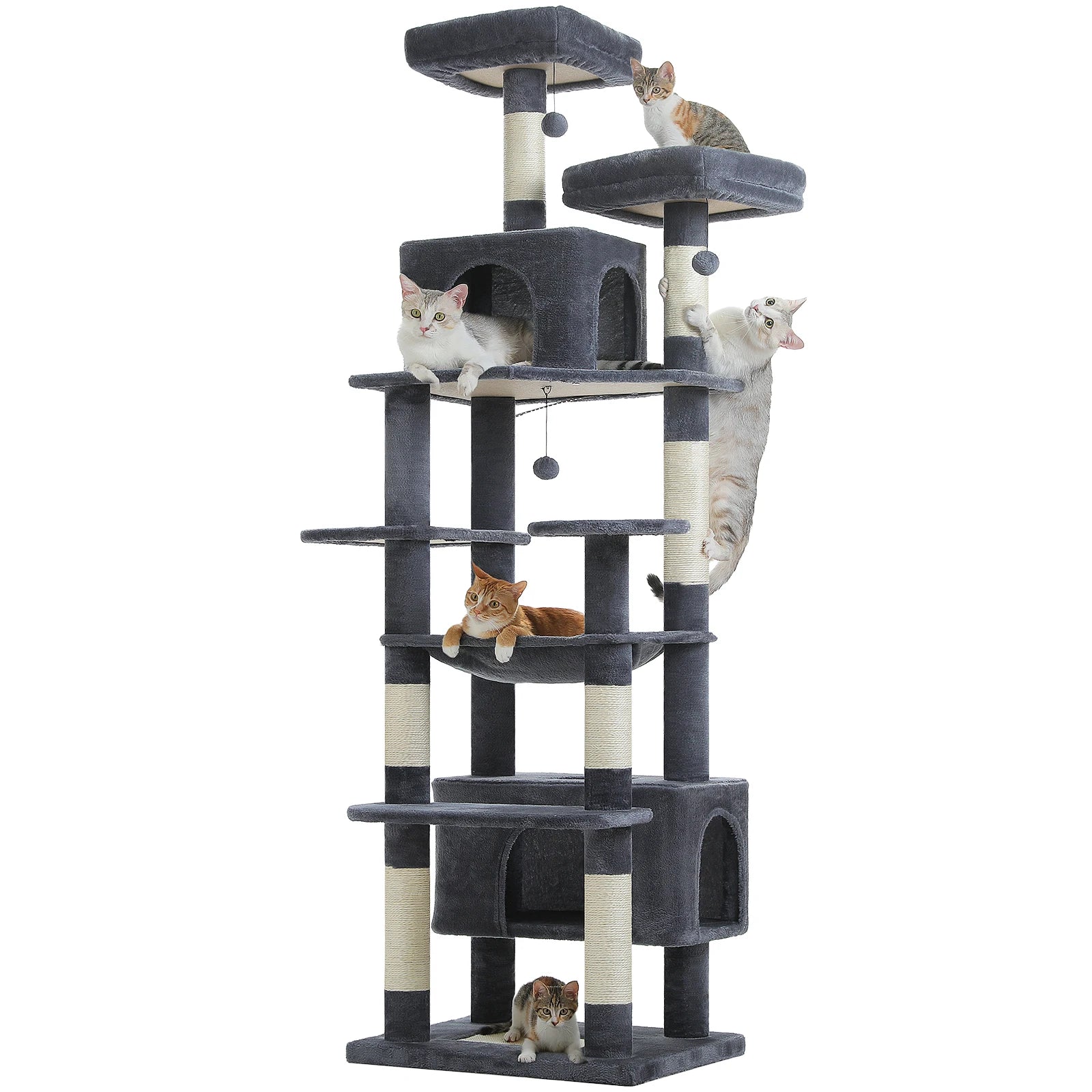 Grand arbre à chat multi-niveaux