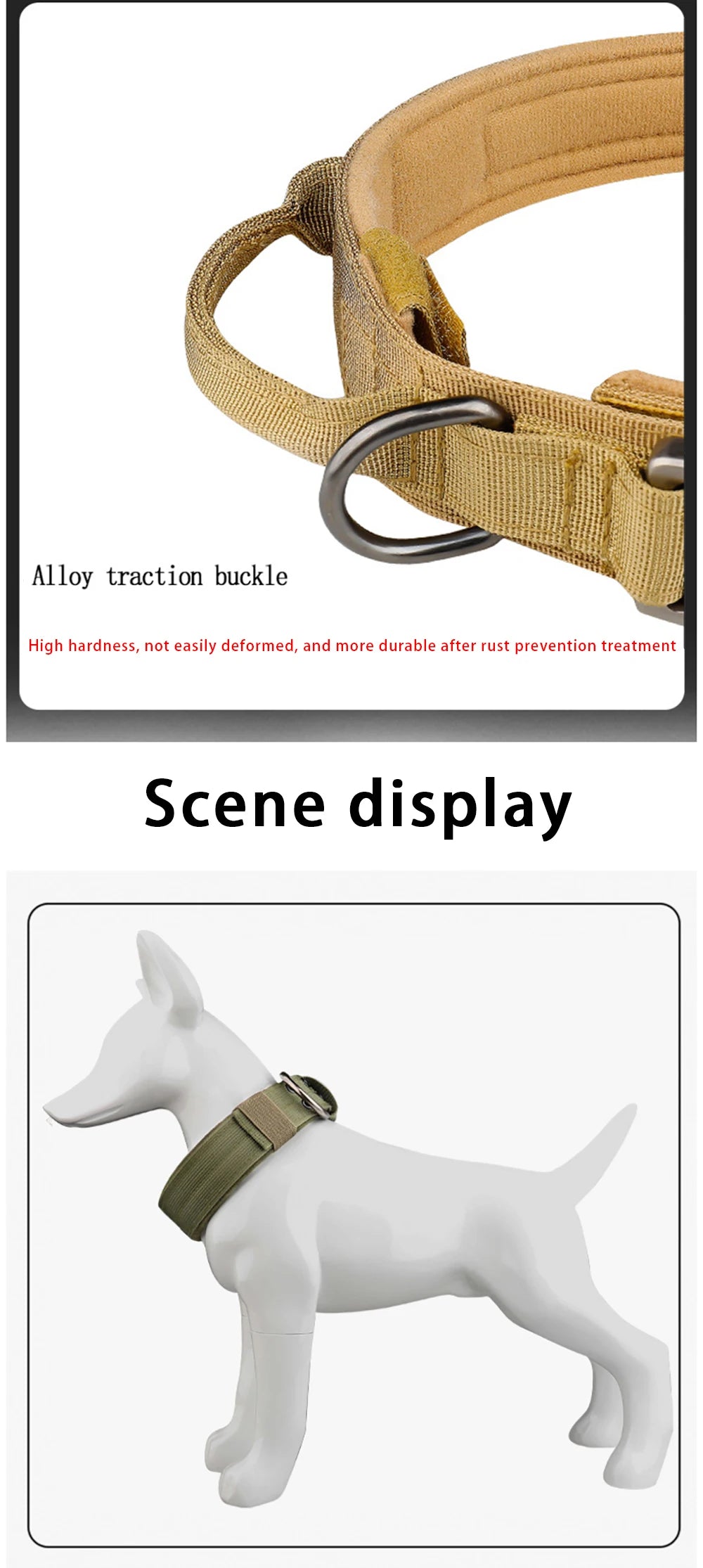 Collier tactique pour chien