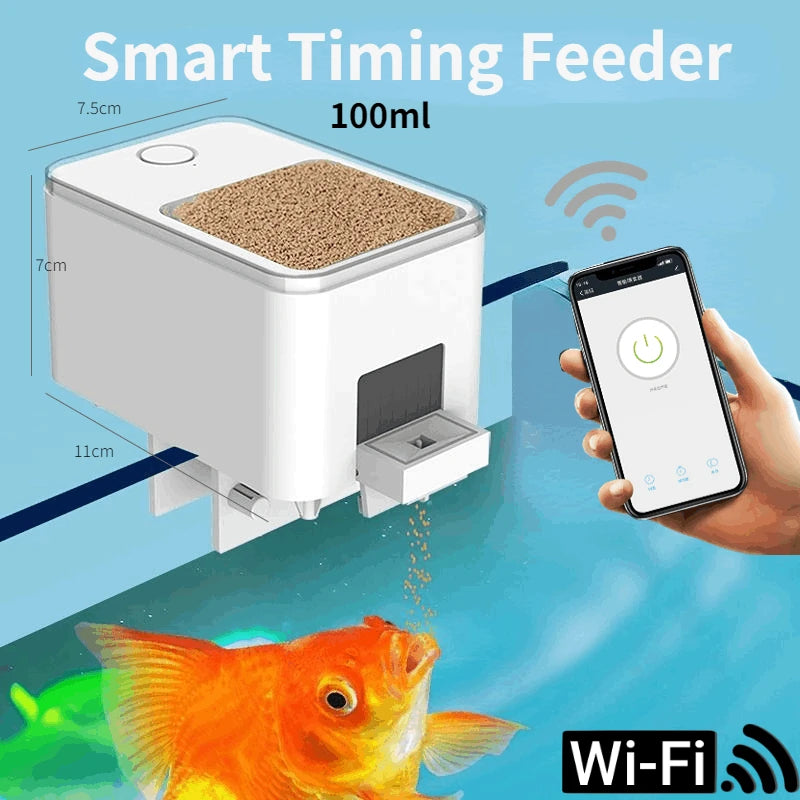 Distributeur automatique de nourriture pour aquarium