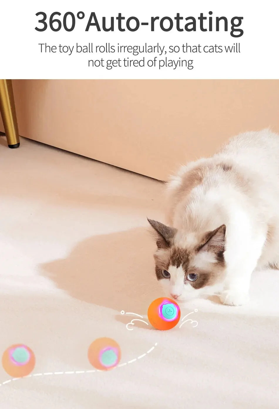 Balle électrique intelligente pour chat