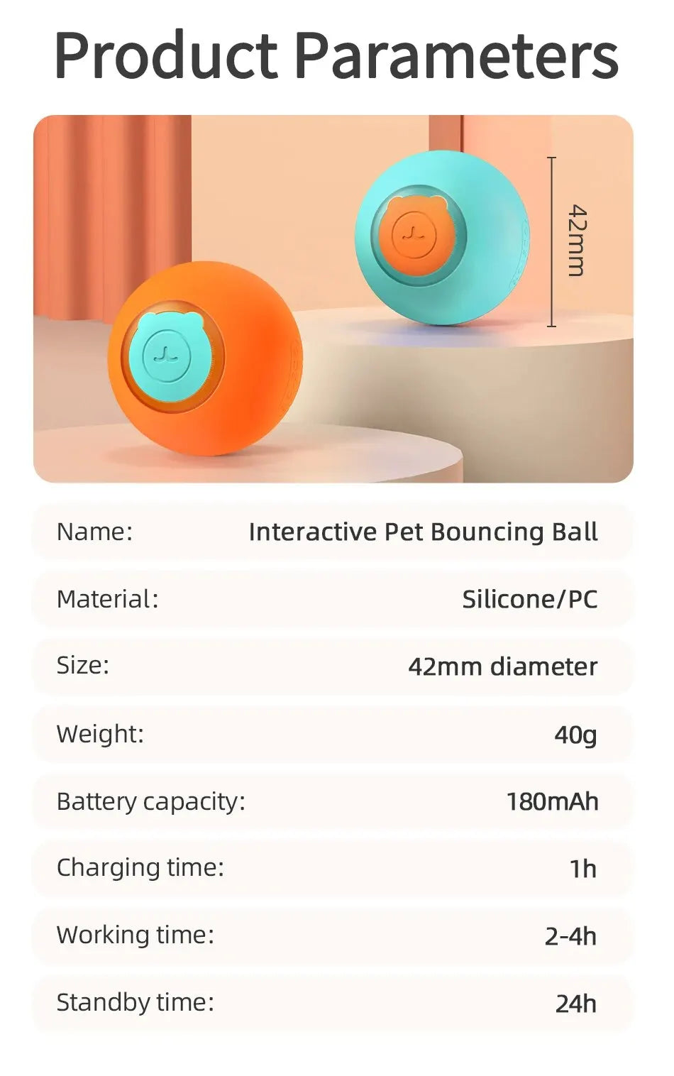 Balle électrique intelligente pour chat