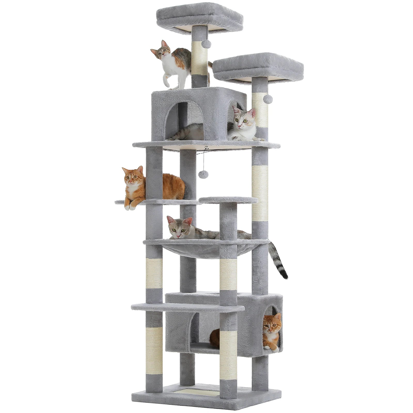 Grand arbre à chat multi-niveaux
