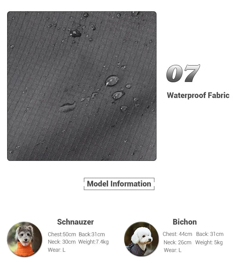 Imperméable avec harnais intégré pour chien