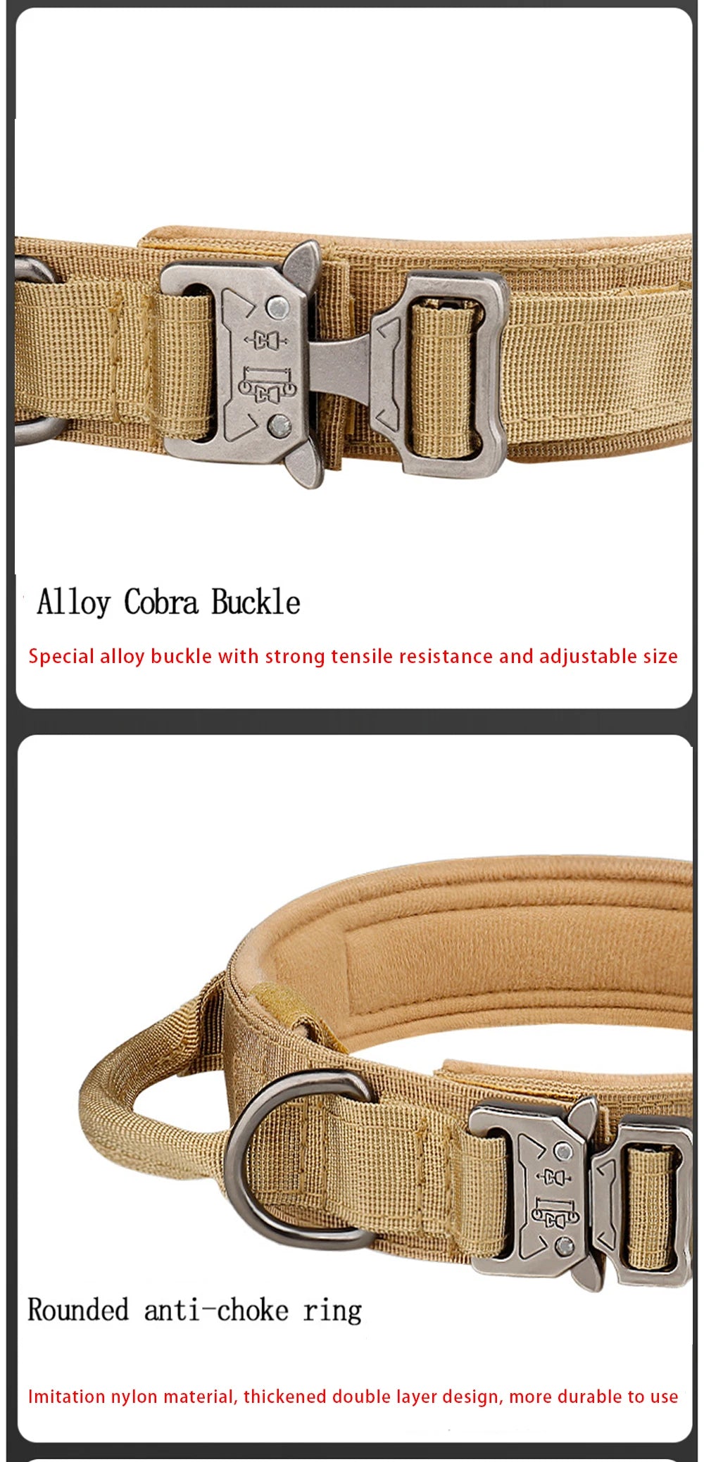 Collier tactique pour chien