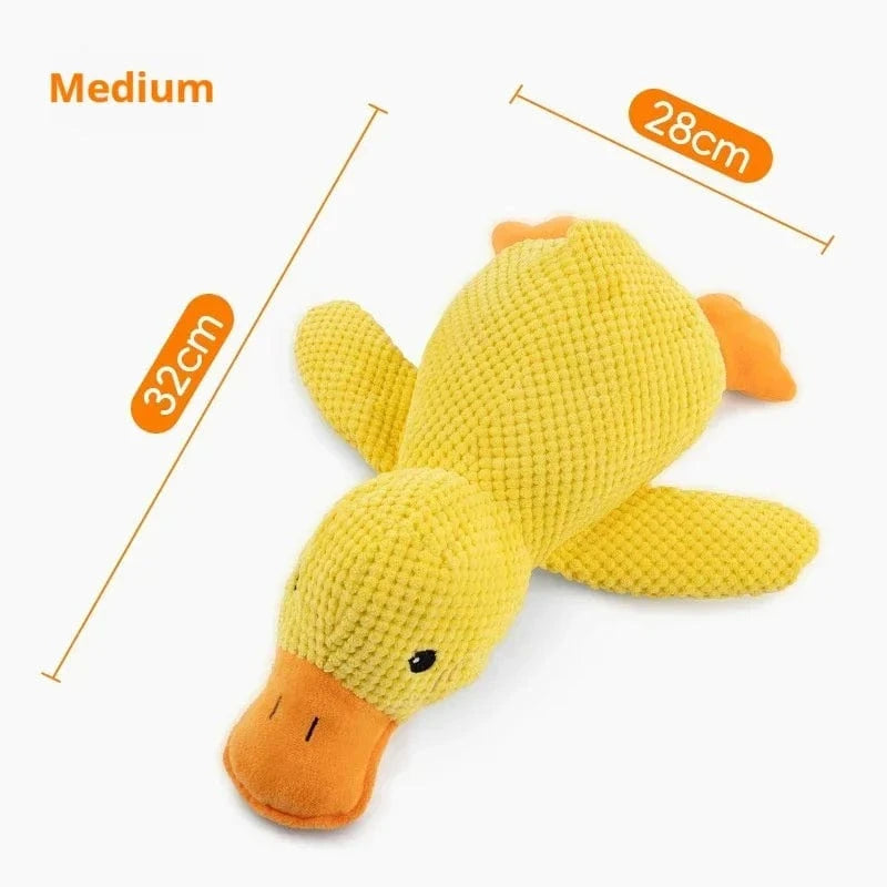 TechnuPet Dog Toys Medium Duck Bite-Resistant Plush Duck Dog Toy