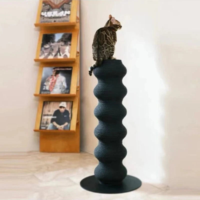 TechnuPet Cat Scratching Post Black Cat Scratching Tower