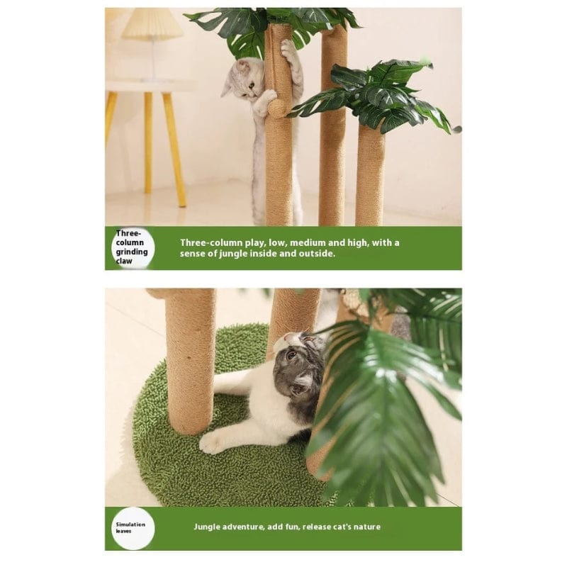 TechnuPet Cat Scratching Post Coconut Tree Cat Scratching Post