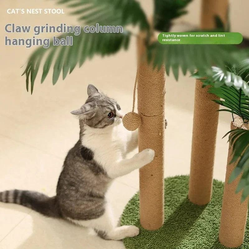 TechnuPet Cat Scratching Post Coconut Tree Cat Scratching Post