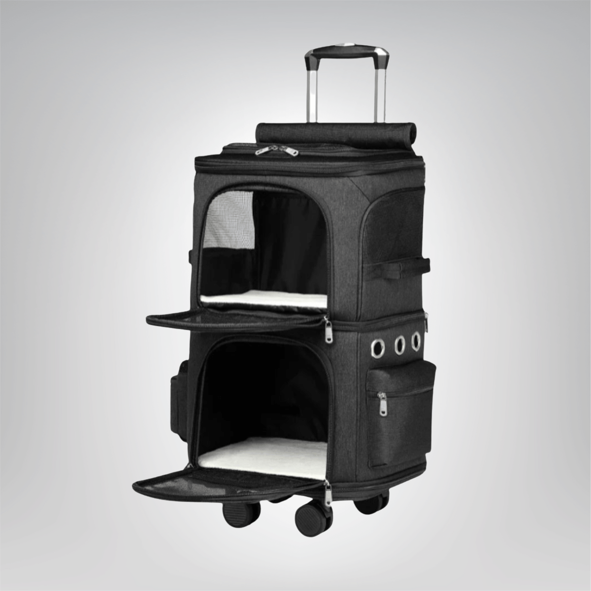 Double Pet Trolley Bag