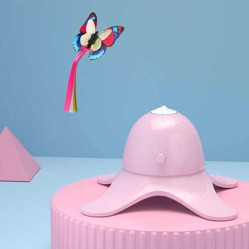 TechnuPet Cat Toys Electric Rotating Butterfly Cat Toy