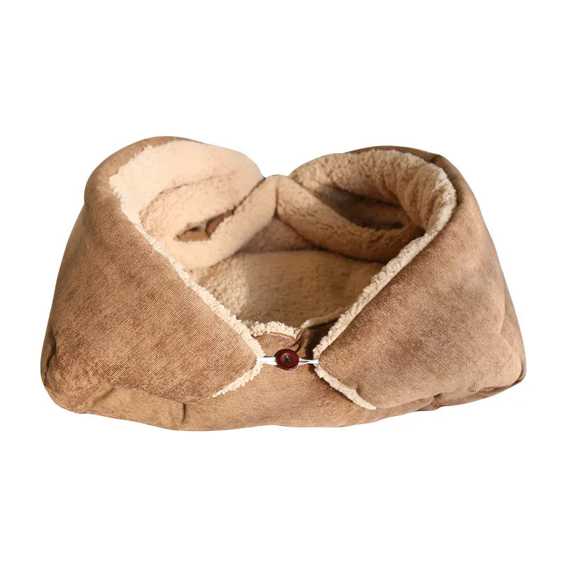 TechnuPet Cat Bed Beige / 80x60cm Foldable Cat Bed Mat