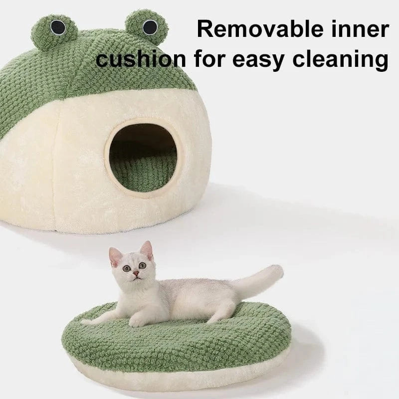 TechnuPet Cat Bed Frog Villa Cat Bed