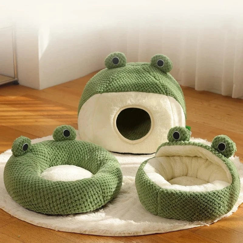 TechnuPet Cat Bed Frog Villa Cat Bed